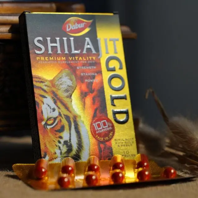 Dabur shilajit gold Indian god oil Ayurveda