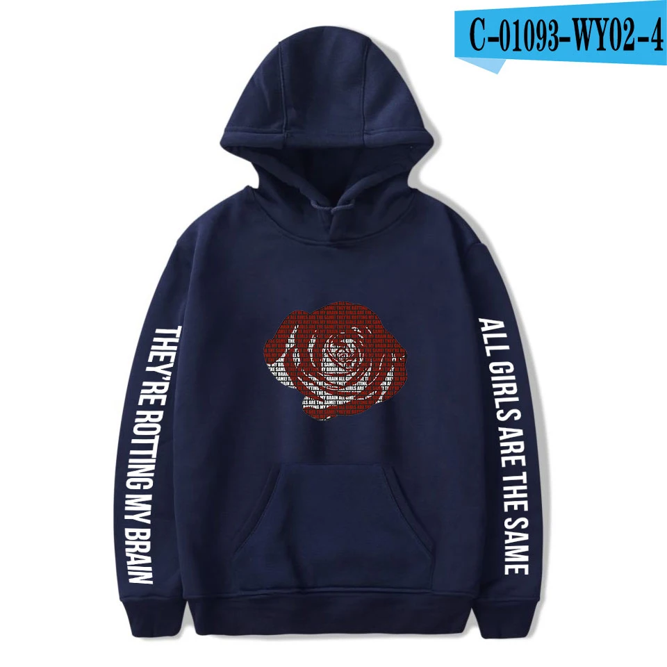 Navy blue Толстовки с капюшоном rapper Juice Wrld для мужчин/женщин, Новое поступление года, модная Толстовка в стиле поп-хоп, толстовка с капюшоном белого цвета - Цвет: Navy blue