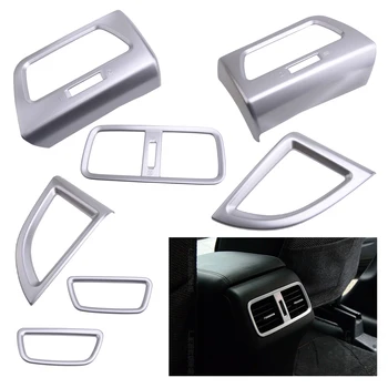 

7Pcs Interior Matte Silver Dashboard AC Air Vent Frame fit for Honda CRV CR-V 2012-2016
