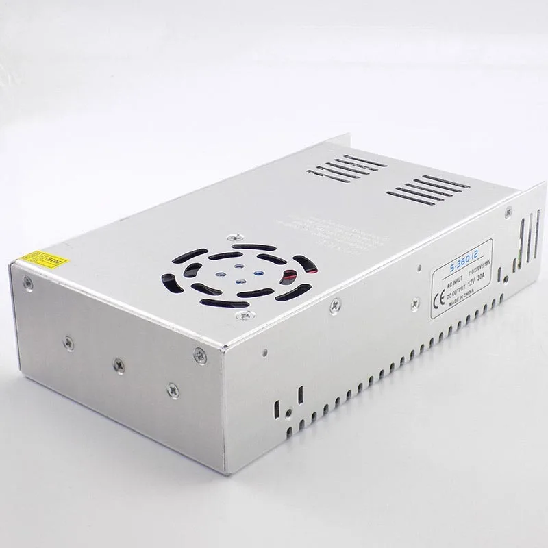 Светодиодный драйвер питания AC100V-265V к DC 12 В 30A трансформатор освещения CCTV камера драйвер питания адаптер конвертер переключатель O21