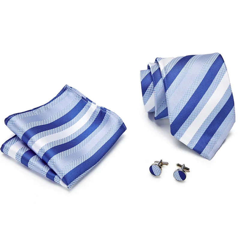 Модный классический однотонный Коричневый мужской галстук карман Квадратные Запонки Набор черный синий зеленый шелковый галстук костюм свадебный бизнес - Цвет: S109