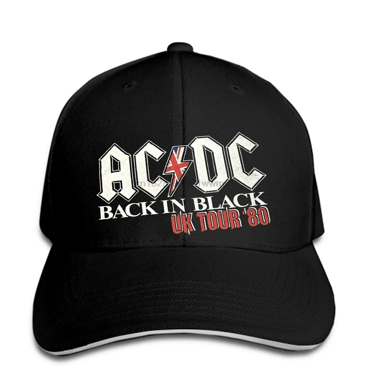 Забавная бейсбольная кепка для мужчин новинка бейсболка AC_DC в черном UK Tour Кепка