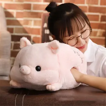 

50cm Soft Kawaii Love Pig Plush Stuffed Cute Animal Cushion Hand Warmer Pig Toy Doll Office Birthday Gift Kid