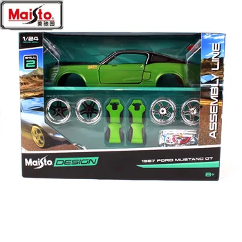 

MAISTO 1:24 1967 FOD MUSTANG GT DESICN Simulation Alloy Car Model DIY Metal Decoration of Assembled Car Model for Kids Toy-gifts