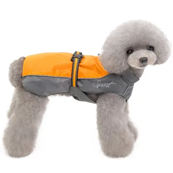 

Small Dog Raincoat Breathable Poncho Dog Clothes Waterproof Windproof Reflective Jacket Vest Coat Pet Outdoor Sports Jacket