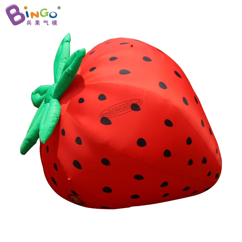 Customized 2.5M Length Inflatable Strawberry Model For Event / Giant fruit Balloons For Yard Decoration - BG-Z0226 4