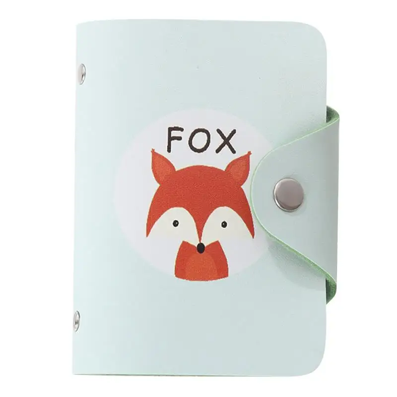 Fox Модный Функция 10 из искусственной кожи, чехол для карт, визитница для визиток, для мужчин и женщин, сумка для кредитных карт и паспорта - Цвет: Fox