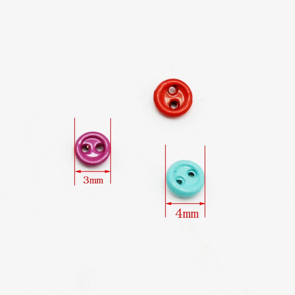 Handmade Doll Mini Buttons Round Candy Color Buttons 30pcs 3mm 4mm DIY 1/6 1/12 BJD Doll Clothes Clothing Sewing Accessories plush doll accessories doll clothes accessories doll accessories