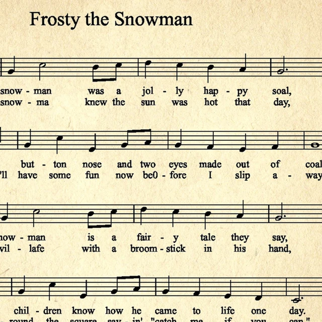 christmas-carols-sheet-music-posters-and-prints-wall-decor-christmas-songs-vintage-piano-music-wall-art-canvas-painting-decor-aliexpress for Free Printable Frosty The Snowman Sheet Music CHRISTMAS CAROLS Sheet Music Posters and Prints Wall Decor , Christmas Songs Vintage Piano Music Wall Art Canvas Painting Decor - AliExpress for Free Printable Frosty The Snowman Sheet Music