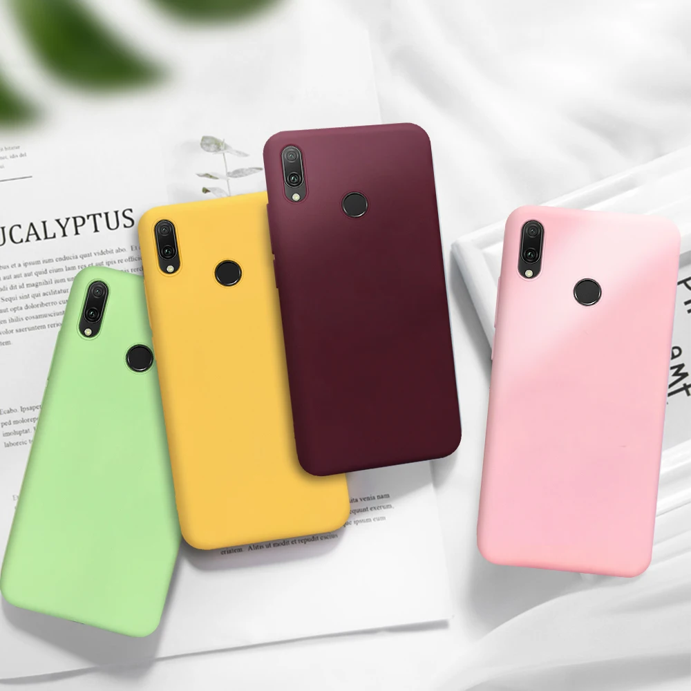 Новый однотонный силиконовый чехол для huawei mate 20 10 Lite Pro P30 P20 P10 2019 задняя крышка