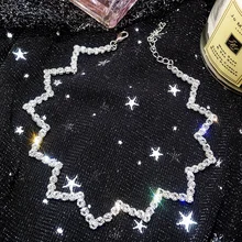Boho короткое ожерелье серебряного цвета с кристаллами колье ожерелья для женщин Свадьба День рождения модные ювелирные изделия