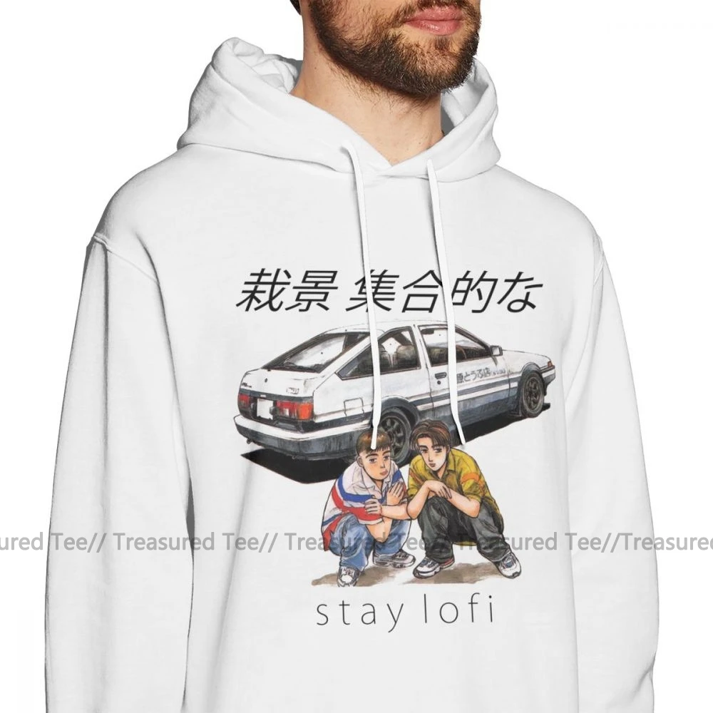 Initial D худи Initial LoFi толстовки черный пуловер размера XXL худи мужские хлопковые классные осенние длинные уличные толстовки