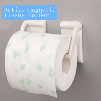 

Roll Paper Towel Holder Separate Magnetic Paper Towel Holder Perforated Free Magnet Adjustable Paper Towel Holder-1 Set