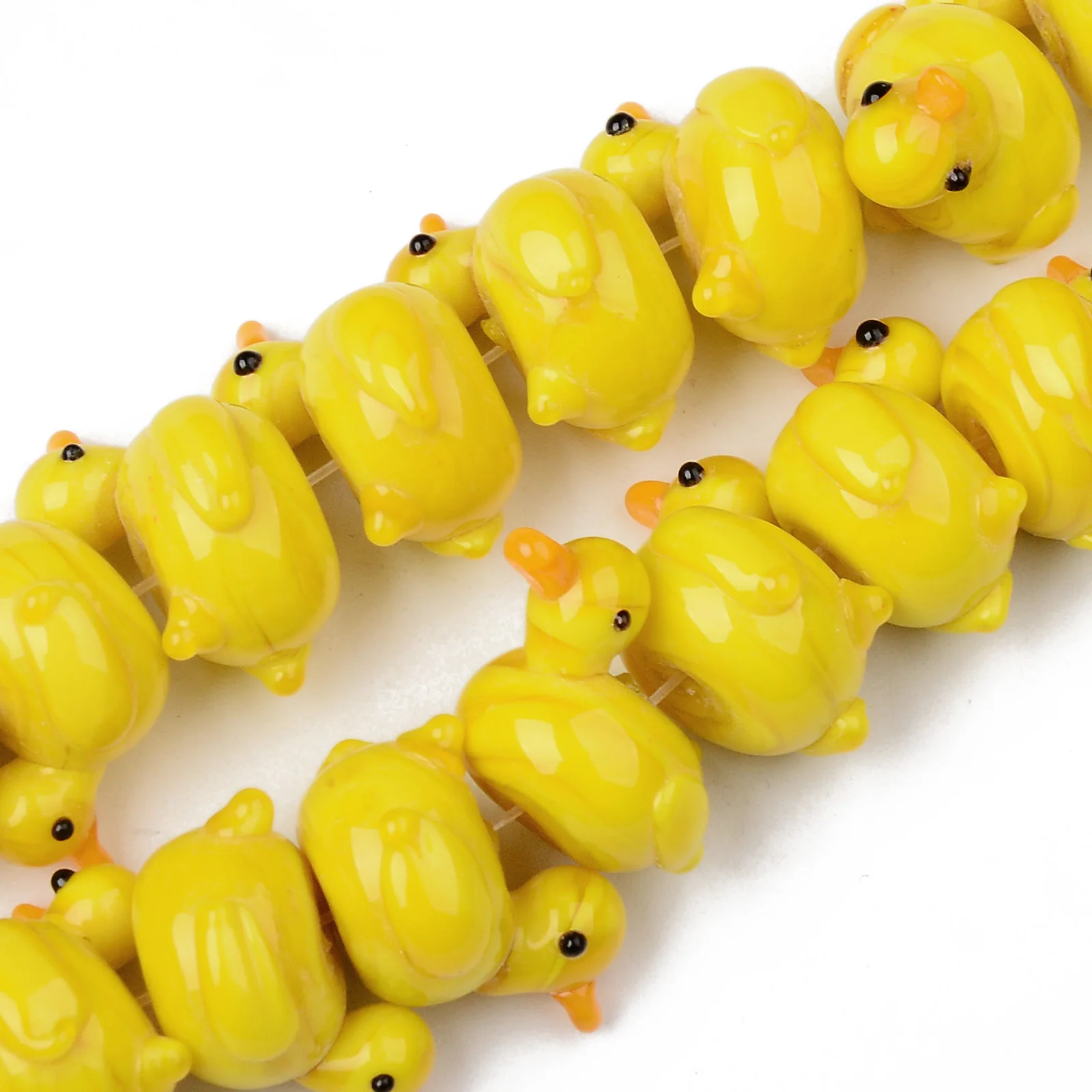 New Duck Dog Cute Animal Handmade Lampwork Beads Loose Bead Charms For Earring Bracelet Necklace DIY Jewelry Making Findings