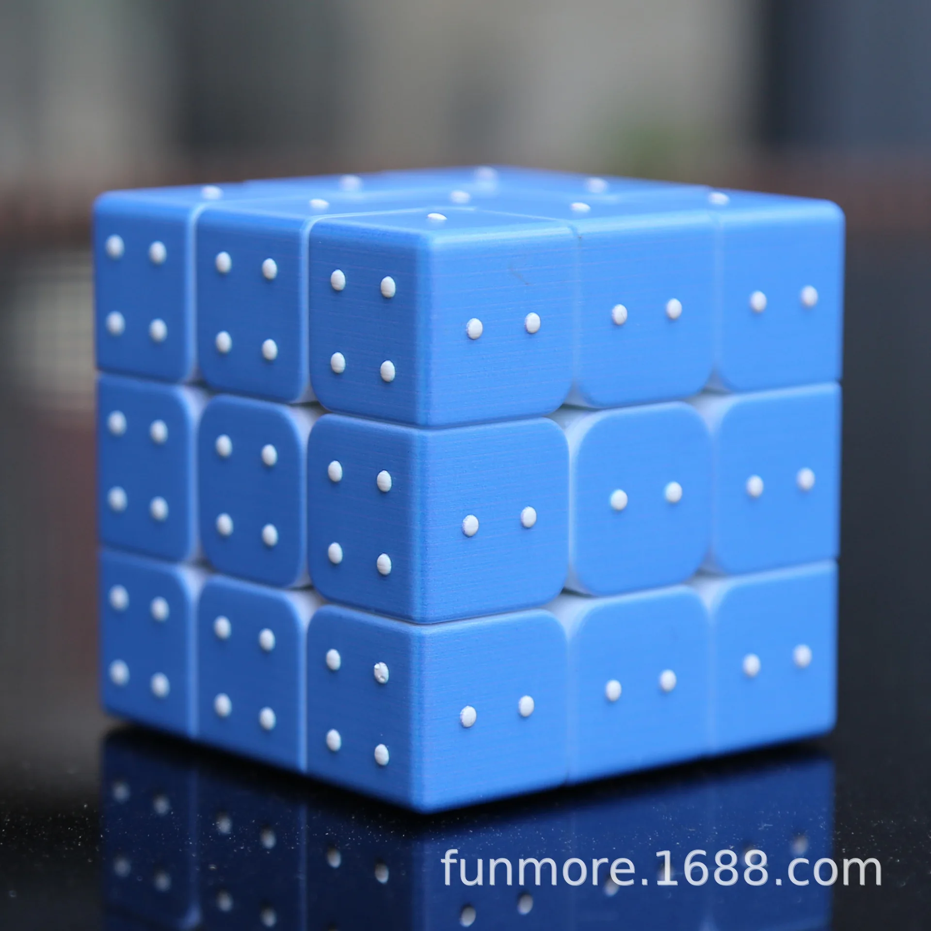 High-End Customizable UV Print Blind Braille Fingerprint Stereo Three Layer Rubik's Cube 3D Relief Cool Rubik's Cube Children'S