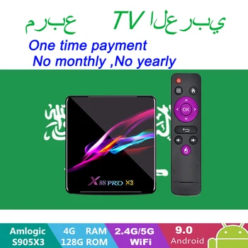 

great 4k android iptv box X88 PRO X3 Amlogic S905X3 Android 9.0 TV Box with lifetimeiptv for tv box only no channels included