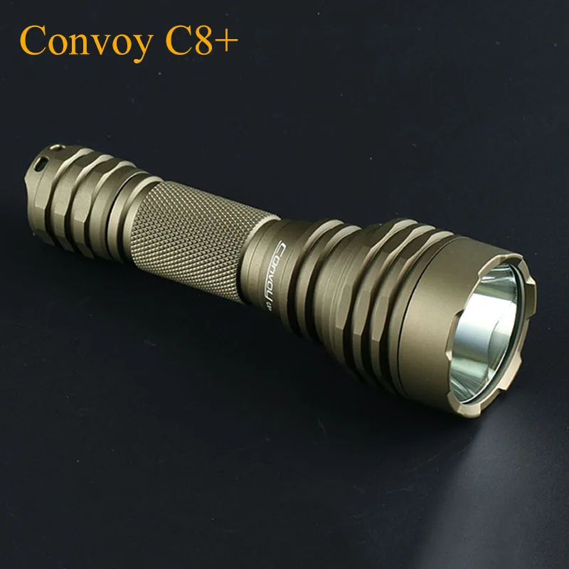 

High Powerful Linterna LED Convoy C8+ with XPL HI LED Flashlight Desert Tan Flash Light Police Torch Tactical Flashlight Latarka