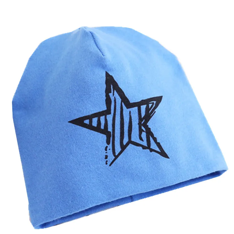 hat star blue Осенний шарф для маленьких девочек с рисунком Совы из мультфильма; хлопковый подарок для мальчиков; Весенний детский нагрудник; теплый шейный платок для малышей - Цвет: hat star blue