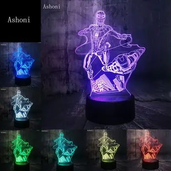 

New Multiple Styles 3D LED Marvel Flying Spiderman Night Desk Table Lamp Touch Control 7 Color Change USB Kids Christmas Gift