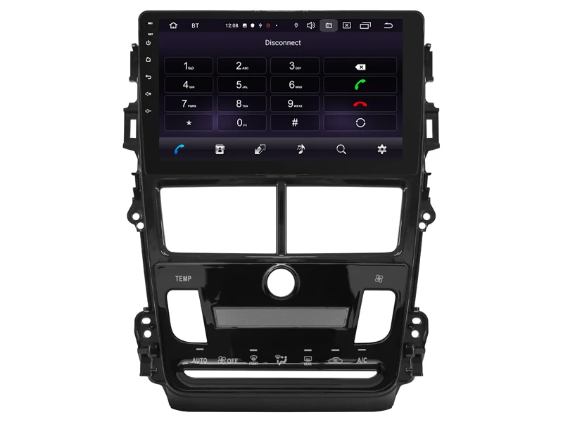 Flash Deal Gift Camera Car Radio for Toyota Vios Yaris 2018 AT Android 9.0 GPS Navigation Bluetooth Touch screen Car Audio Stere Multimedia 3