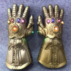 Перчатки Thanos Avengers неограниченное количество с легким латексом/ПВХ 2 варианта Бесконечность камни драгоценные камни Мстители 4 бесконечные