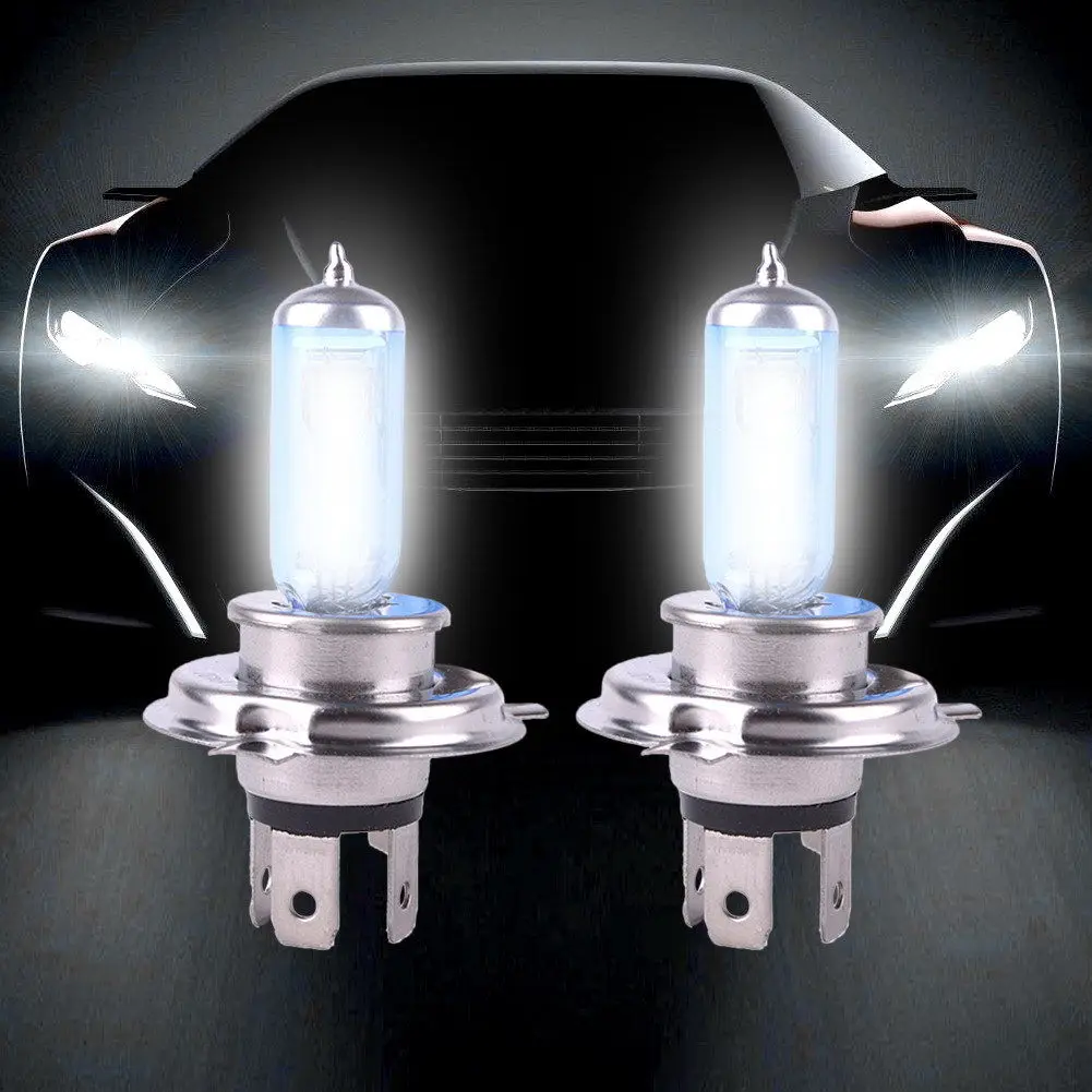 100W 12V H4 Halogen Car Headlight Bulb High Power Fog Lights
