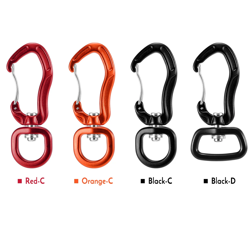 

Swivel Carabiner Clip 360° Rotatable Spinner Carabiner Small Wiregate Carabiner Rotational Hammock Clip Hook Climbing Accessory