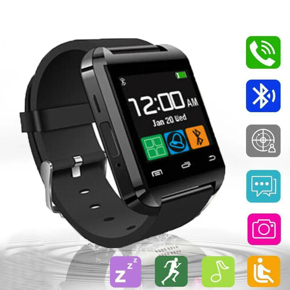 Bluetooth мужские спортивные Смарт часы камера SIM карта циферблат телефон для Android