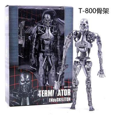 

Classic Anime Neca The Terminator 2 T-800 Endoskeleton Pvc Action Figures Collectible Model Toy Doll Gifts 18cm Robot