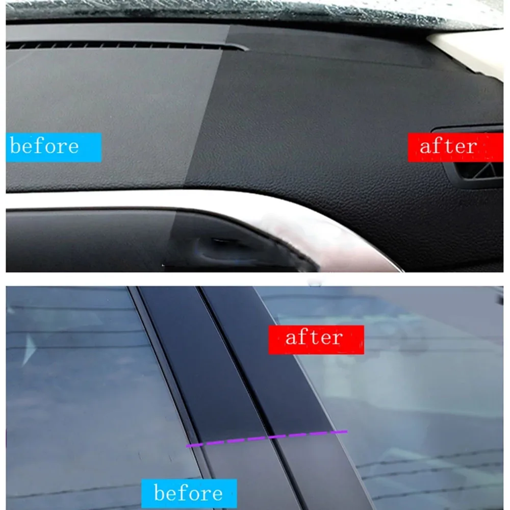 Car Total Interior Cleaner Plastic Crystal Plating Coating Polish Wax & Protectant Leather Cleaner Conditioner for Car Detailing