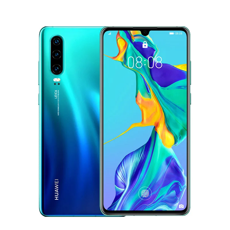 Aurora Huawei P30 6GB ram 128GB rom смартфон Kirin 980 Восьмиядерный мобильный телефон 6," экран 40MP 4 камеры Android 9 NFC супер зарядка - Цвет: Aurora