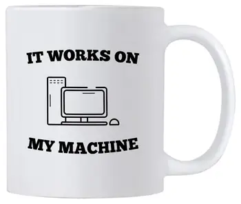

Casitika Computer Science Programmer Gifts. Funny Coding Geek 11 oz Coffee Mug. It Works On My Machine.