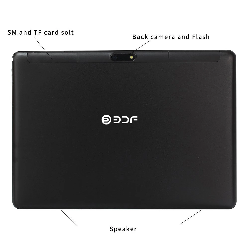 BDF планшетный ПК 10 дюймов десять Core 4 аппарат не привязан к оператору сотовой связи Телефонный звонок Google Рынок Wi-Fi Bluetooth 10,1 планшет 8 ГБ/128 ГБ Android 9,0 Tab