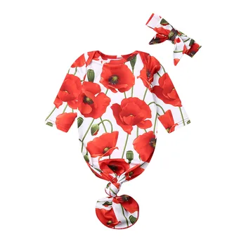 

Newborn Infant Baby Girl Sleeping Bags Floral Swaddle Wrap Swaddling Warm Sleeping Bag