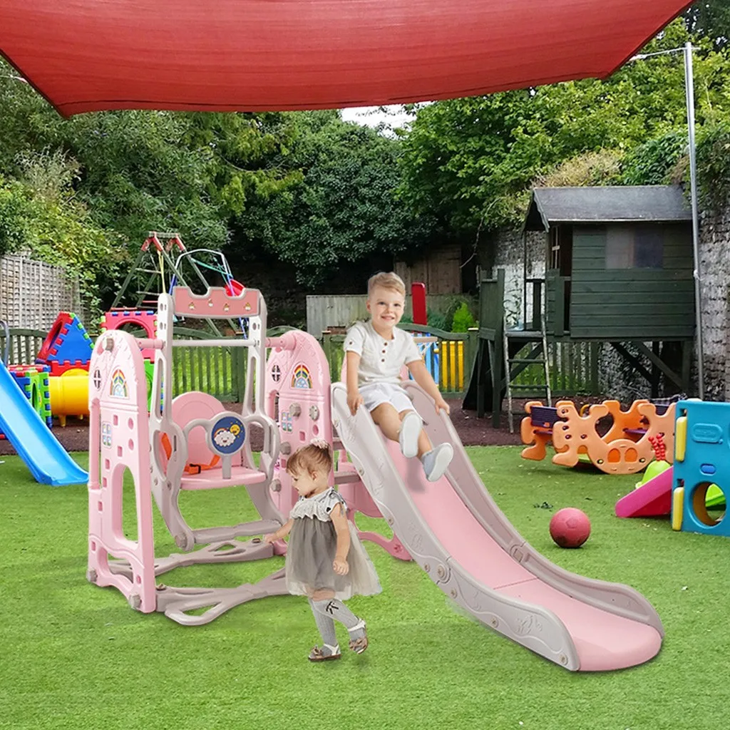 3 в 1 Детская горка и качели наборы комбинация с корзиной детские стул Крытый