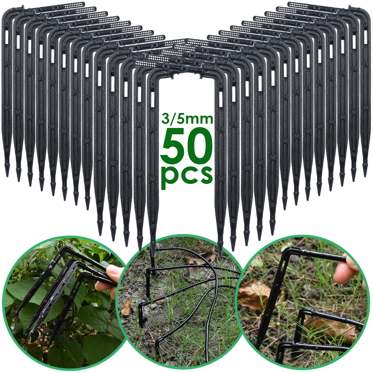 Kit Irrigazione A Goccia 50 Pezzi - Gocciolatori A Freccia Per Tubo Da Giardino