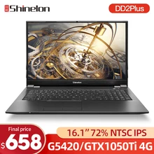 Shinelon ноутбук DD2Plus Intel i5-9400/G5420 GTX1050Ti 4G 16,1 дюймов 72% NTSC экран Портативный игровой ноутбук