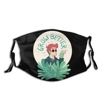 

Grow Better Good Omens Non-Disposable Face Mask Anti Bacterial Dustproof Protection Cover Respirator Muffle Mask with Filters