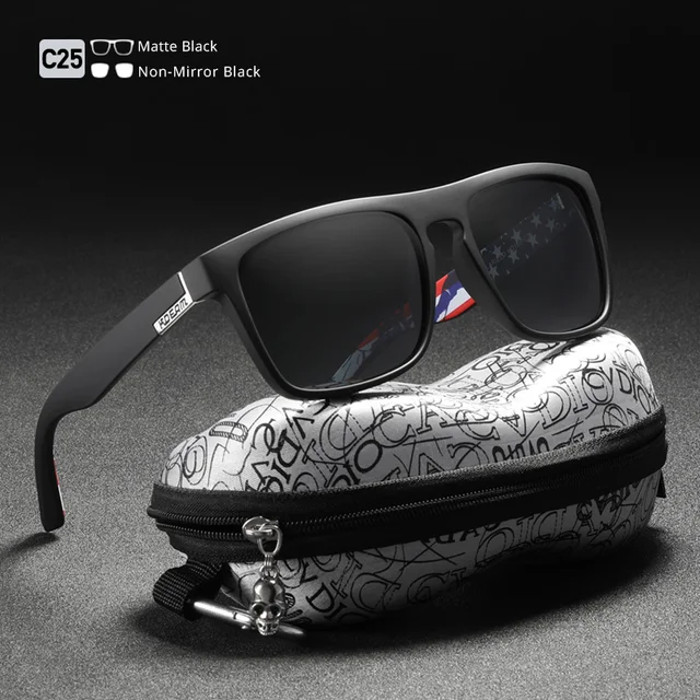 KDEAM Occhiali Da Sole Uomo Donna Polarizzati Retrò Stile Rettangolare Vintage Classico Unisex UV400 Cat 3 CE, Colore: Arancione., M - Foto 3