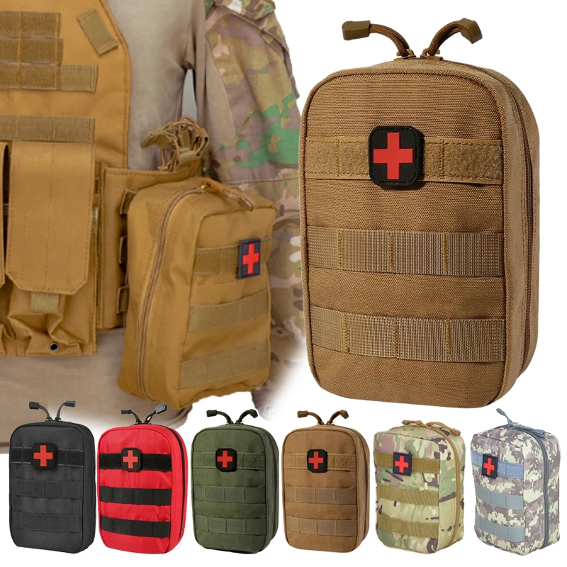 1X Outdoor Survival Pouch Tactical First Aid Kit Bag Medical  Emergency 