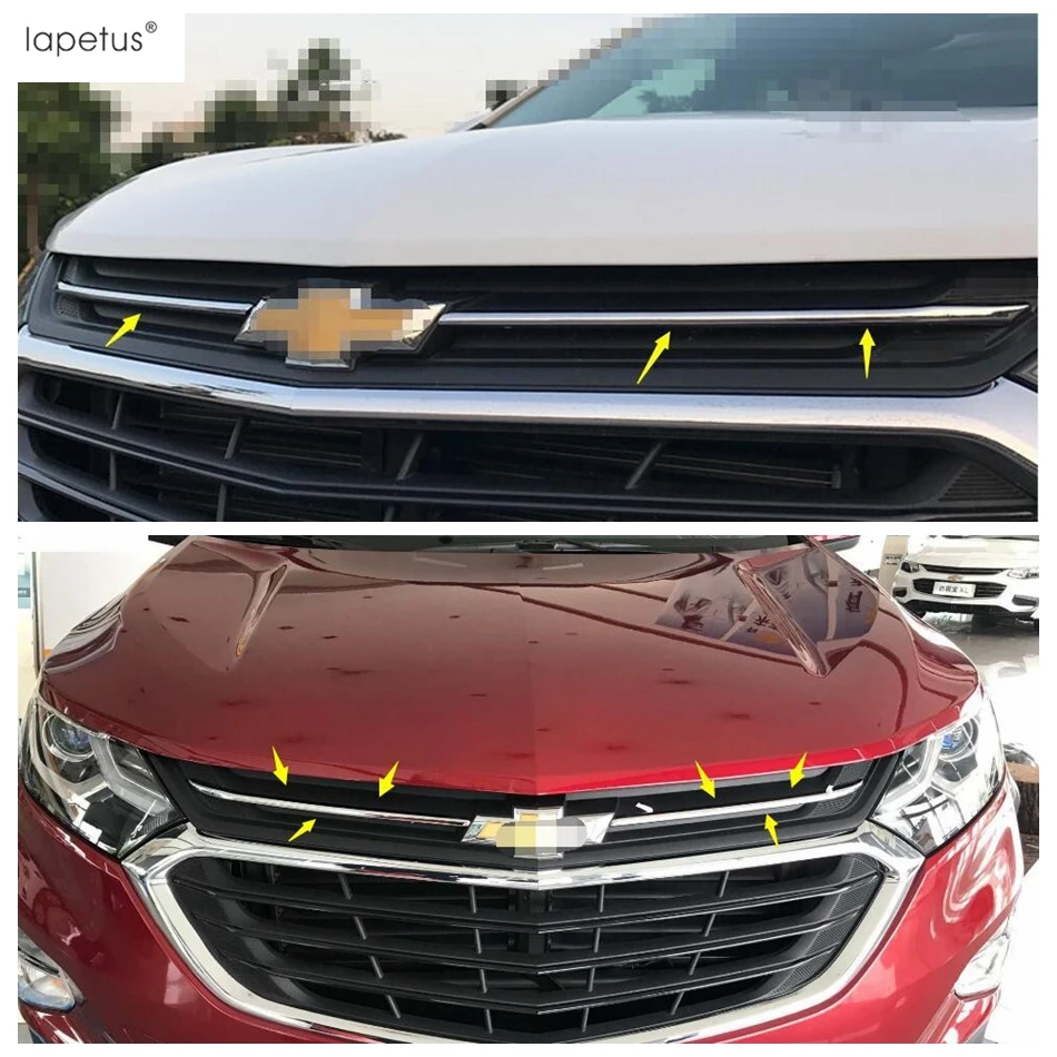 ABS аксессуары Lapetus Для Chevrolet Equinox 2017 2021 передняя решетка крышка гриля декоративная