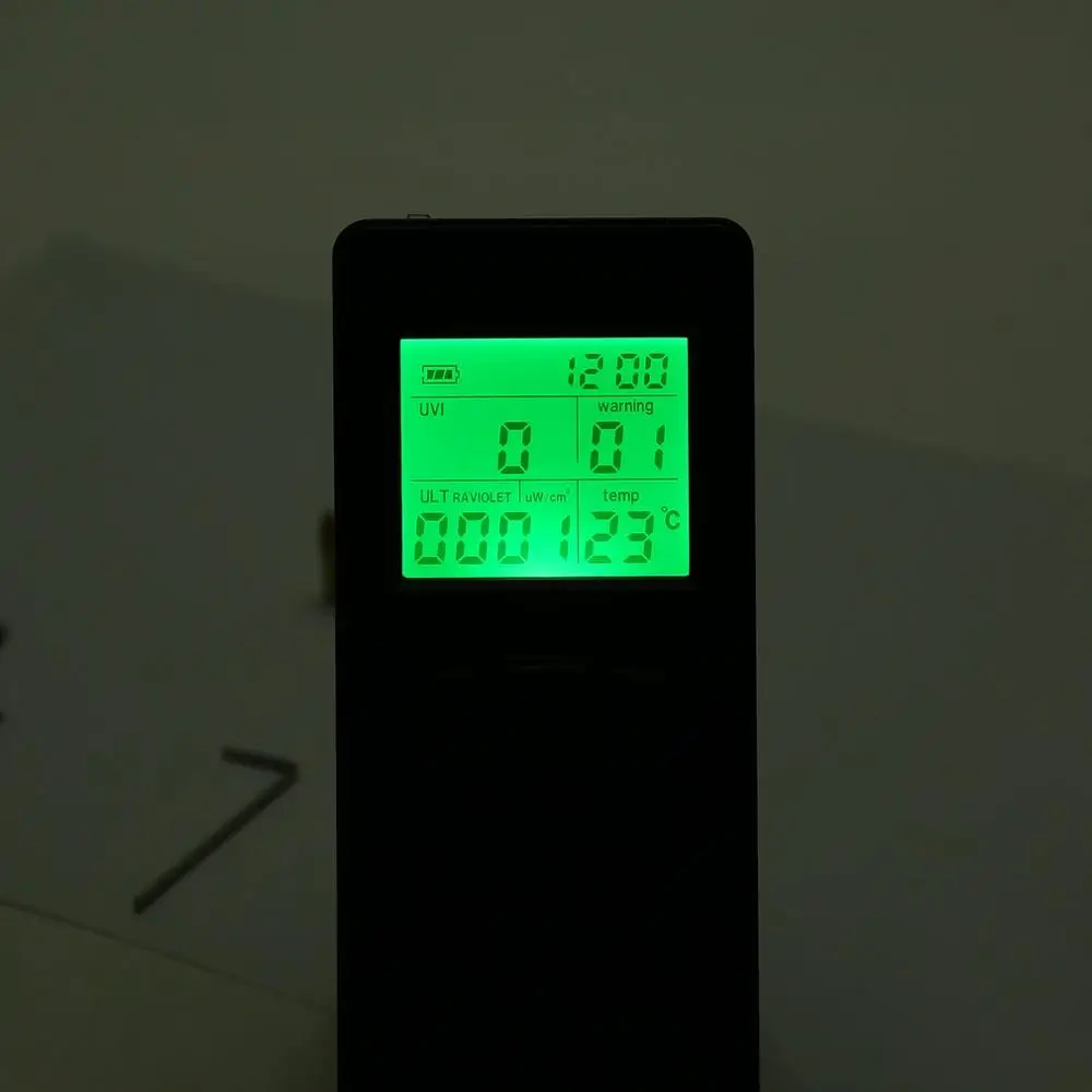 Цифровой детектор ультрафиолетового излучения УФ UVI метр Дозиметр Тестер счетчик с дисплеем температуры