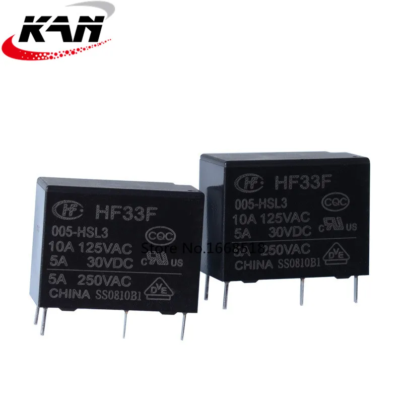 Реле HF33F-005-HSL3 5vdc HF33F-005-HSL3-5VDC HF33F 005-HSL3 5VDC HF33F 005-HSL3-5VDC JZC-33F 005-HSL3 5VDC 5V DIP4