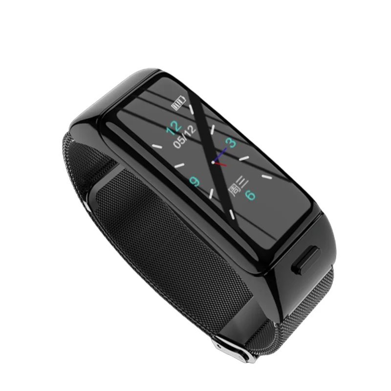 Fghgf B6 smart Bracelet Bluetooth headset two in one call listen to music heart rate monitor step fashion