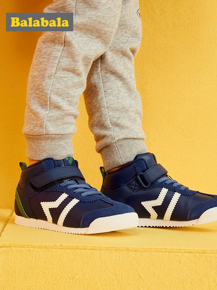 Balabala/Детская Хлопковая обувь для мальчиков Сезон Зима Новинка Спортивная из