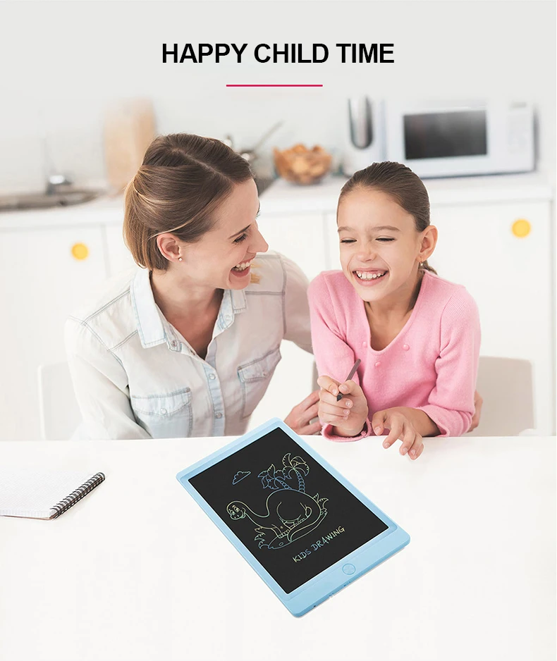 8 дюймов детский цифровой чертежный ЖК-планшет электронный блокнот для рукописного ввода розовый синий графическая доска Детский каракули доска подарки