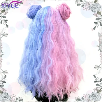 Black pink pastel goth wig - Kuru Store