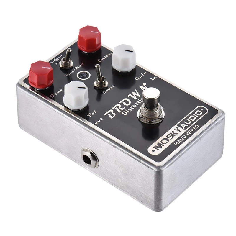 MOSKY-MARROM-Distortion-Pedal-Efeito-Guitarra-True-Bypass-Full-Metal-Shell(3)