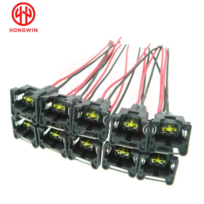 Diesel injector tube fuel injector cleaner fuel injector removal tool SET Waterproof EV1 Fuel Injector Plugs Connector For Bosch440cc 650cc 850cc 1000cc Fuel Injector With Pin and Wire