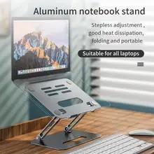 Support pliable en alliage d'aluminium pour ordinateur portable, P43, support surélevé creux dissipant la chaleur, Base, accessoires d'ordinateur, nouveau